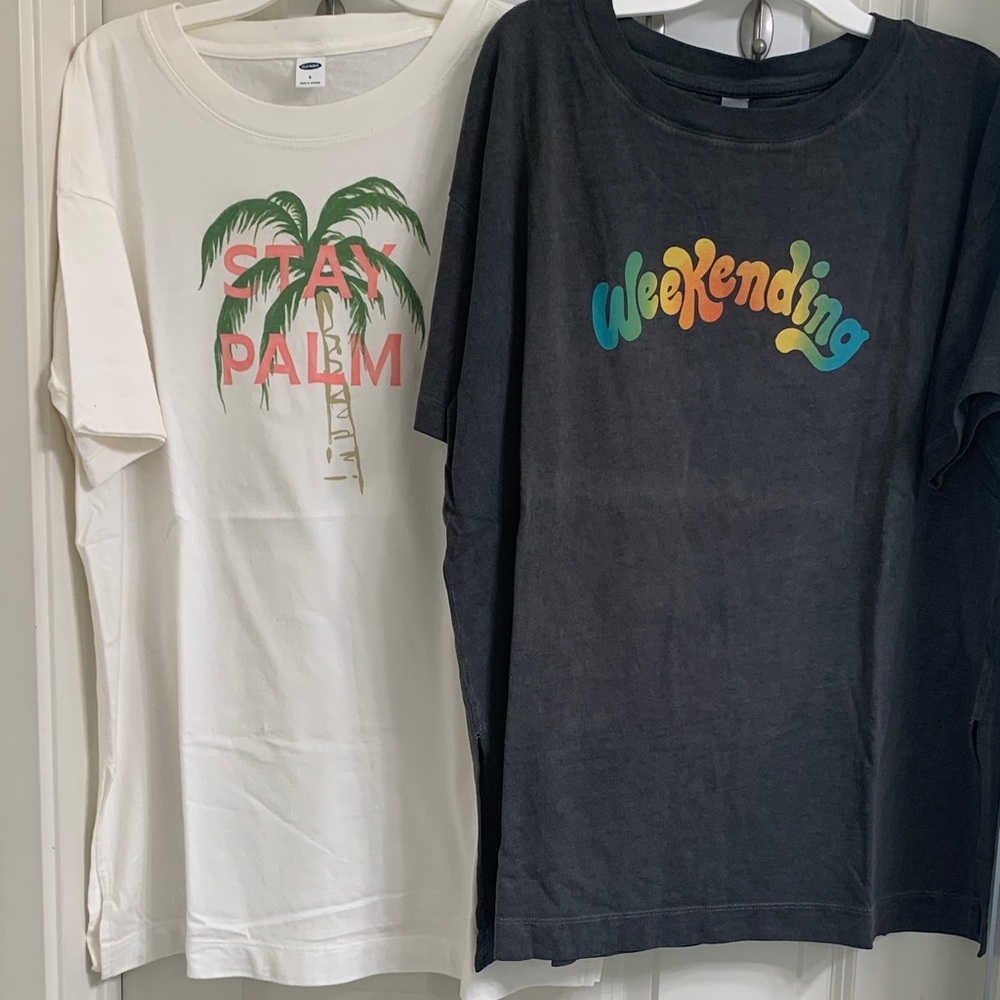 NWOT Old Navy Short Sleeve Tees - White and Black